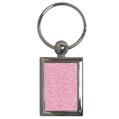 Blush Pink Textured Key Chain (rectangle) by SpinnyChairDesigns