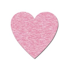 Blush Pink Textured Heart Magnet by SpinnyChairDesigns