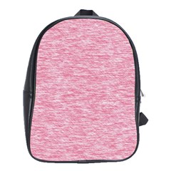 Blush Pink Textured School Bag (xl) by SpinnyChairDesigns