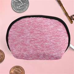 Blush Pink Textured Accessory Pouch (medium) by SpinnyChairDesigns