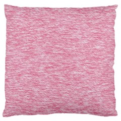 Blush Pink Textured Large Flano Cushion Case (one Side) by SpinnyChairDesigns