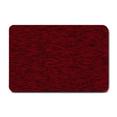 Dark Red Texture Small Doormat  by SpinnyChairDesigns