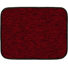 Dark Red Texture Double Sided Fleece Blanket (mini)  by SpinnyChairDesigns