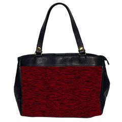 Dark Red Texture Oversize Office Handbag (2 Sides) by SpinnyChairDesigns