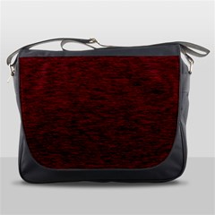 Dark Red Texture Messenger Bag by SpinnyChairDesigns