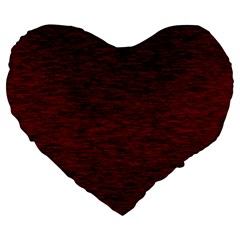 Dark Red Texture Large 19  Premium Heart Shape Cushions by SpinnyChairDesigns