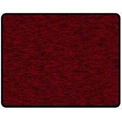 Dark Red Texture Double Sided Fleece Blanket (medium)  by SpinnyChairDesigns