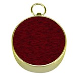 Dark Red Texture Gold Compasses Front