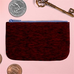 Dark Red Texture Large Coin Purse by SpinnyChairDesigns