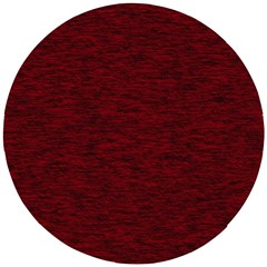 Dark Red Texture Wooden Puzzle Round by SpinnyChairDesigns