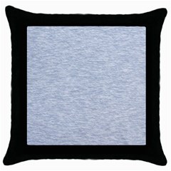 Fade Pale Blue Texture Throw Pillow Case (black) by SpinnyChairDesigns