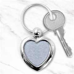 Fade Pale Blue Texture Key Chain (heart) by SpinnyChairDesigns