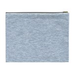 Fade Pale Blue Texture Cosmetic Bag (XL) Back