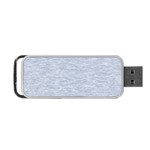 Fade Pale Blue Texture Portable USB Flash (Two Sides) Front