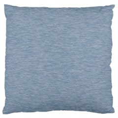 Faded Denim Blue Texture Standard Flano Cushion Case (two Sides) by SpinnyChairDesigns