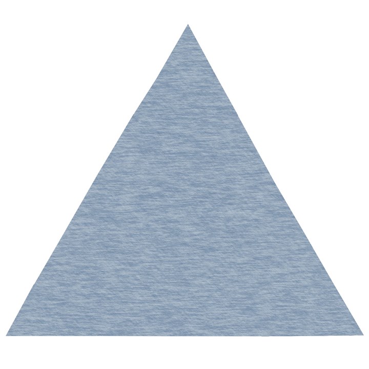 Faded Denim Blue Texture Wooden Puzzle Triangle