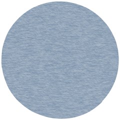 Faded Denim Blue Texture Wooden Puzzle Round by SpinnyChairDesigns