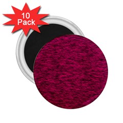 Fuschia Pink Texture 2 25  Magnets (10 Pack)  by SpinnyChairDesigns