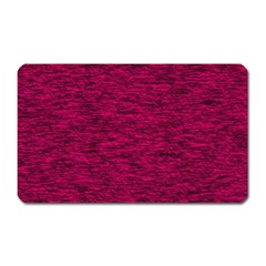 Fuschia Pink Texture Magnet (rectangular) by SpinnyChairDesigns