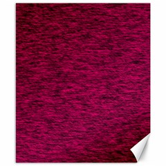 Fuschia Pink Texture Canvas 8  X 10  by SpinnyChairDesigns