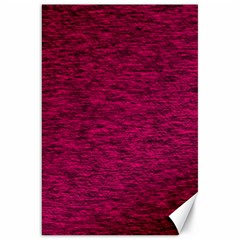 Fuschia Pink Texture Canvas 20  X 30  by SpinnyChairDesigns