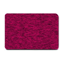 Fuschia Pink Texture Small Doormat  by SpinnyChairDesigns