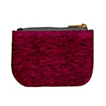 Fuschia Pink Texture Mini Coin Purse Back