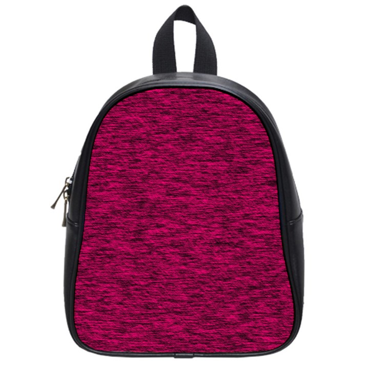 Fuschia Pink Texture School Bag (Small)