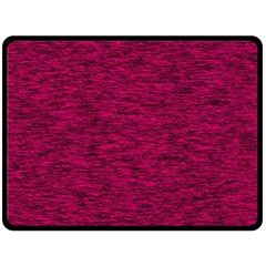 Fuschia Pink Texture Fleece Blanket (large)  by SpinnyChairDesigns