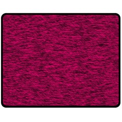 Fuschia Pink Texture Fleece Blanket (medium)  by SpinnyChairDesigns