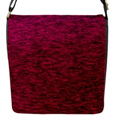 Fuschia Pink Texture Flap Closure Messenger Bag (s) by SpinnyChairDesigns