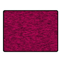 Fuschia Pink Texture Double Sided Fleece Blanket (small)  by SpinnyChairDesigns