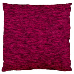 Fuschia Pink Texture Standard Flano Cushion Case (one Side) by SpinnyChairDesigns