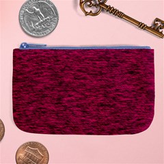 Fuschia Pink Texture Large Coin Purse by SpinnyChairDesigns