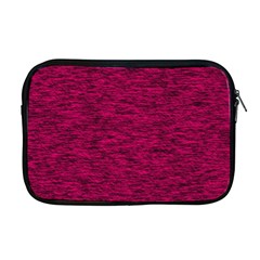 Fuschia Pink Texture Apple Macbook Pro 17  Zipper Case by SpinnyChairDesigns