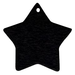 Black Color Texture Ornament (star) by SpinnyChairDesigns