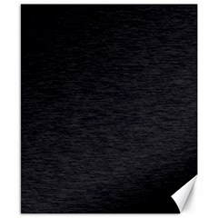 Black Color Texture Canvas 8  X 10  by SpinnyChairDesigns