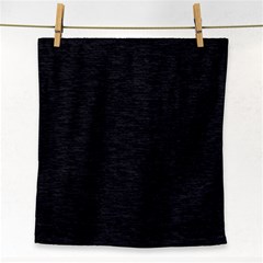 Black Color Texture Face Towel by SpinnyChairDesigns