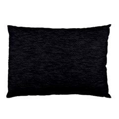 Black Color Texture Pillow Case by SpinnyChairDesigns