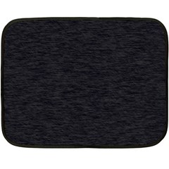 Black Color Texture Fleece Blanket (mini) by SpinnyChairDesigns