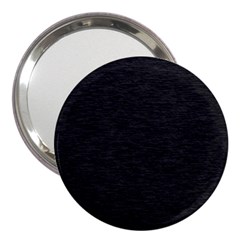 Black Color Texture 3  Handbag Mirrors by SpinnyChairDesigns