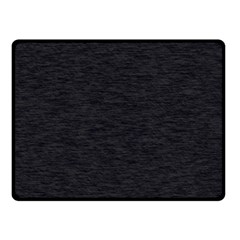 Black Color Texture Double Sided Fleece Blanket (small)  by SpinnyChairDesigns