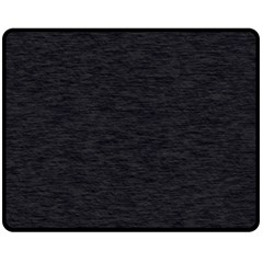 Black Color Texture Double Sided Fleece Blanket (medium)  by SpinnyChairDesigns