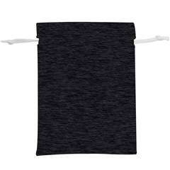 Black Color Texture  Lightweight Drawstring Pouch (xl) by SpinnyChairDesigns