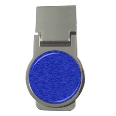 Cobalt Blue Color Texture Money Clips (round)  by SpinnyChairDesigns