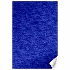 Cobalt Blue Color Texture Canvas 24  X 36  by SpinnyChairDesigns