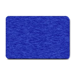 Cobalt Blue Color Texture Small Doormat  by SpinnyChairDesigns