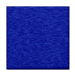 Cobalt Blue Color Texture Face Towel by SpinnyChairDesigns