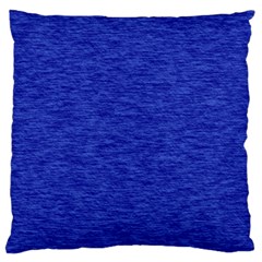 Cobalt Blue Color Texture Large Flano Cushion Case (one Side) by SpinnyChairDesigns