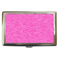 Neon Pink Color Texture Cigarette Money Case by SpinnyChairDesigns